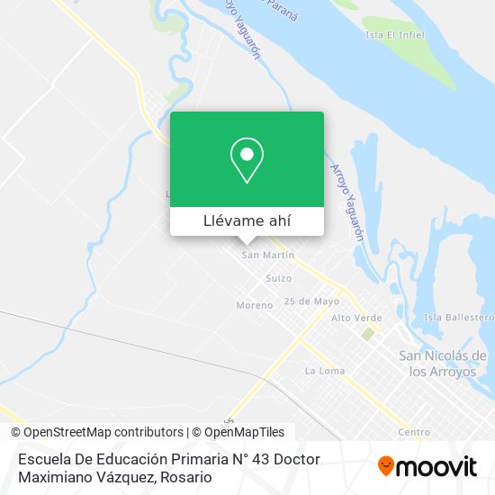Mapa de Escuela De Educación Primaria N° 43 Doctor Maximiano Vázquez