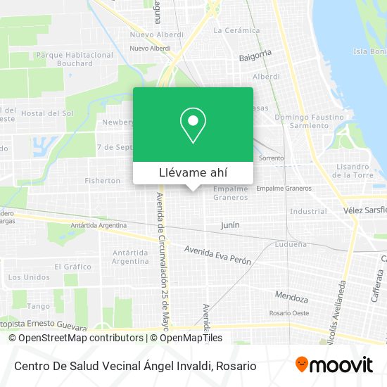 Mapa de Centro De Salud Vecinal Ángel Invaldi