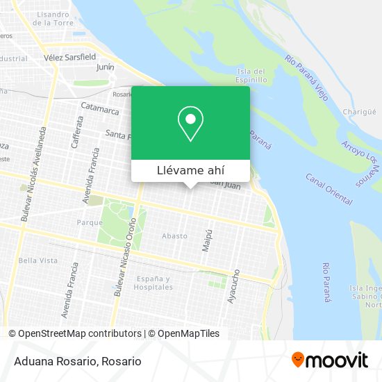 Mapa de Aduana Rosario