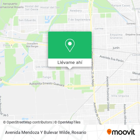 Mapa de Avenida Mendoza Y Bulevar Wilde