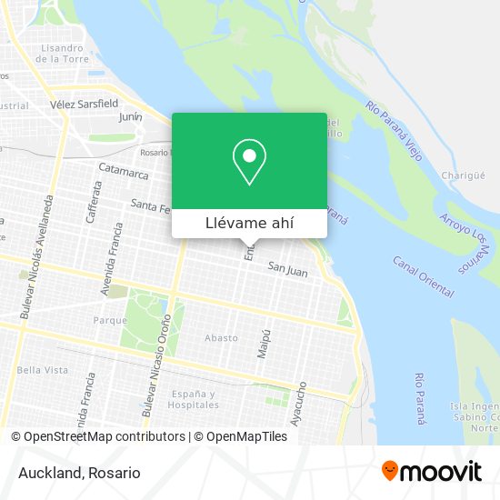 Mapa de Auckland