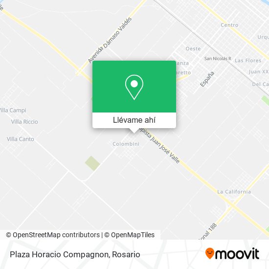 Mapa de Plaza Horacio Compagnon