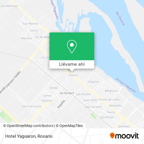 Mapa de Hotel Yaguaron