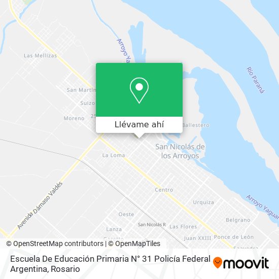 Mapa de Escuela De Educación Primaria N° 31 Policía Federal Argentina