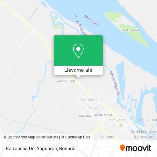 Mapa de Barrancas Del Yaguarón