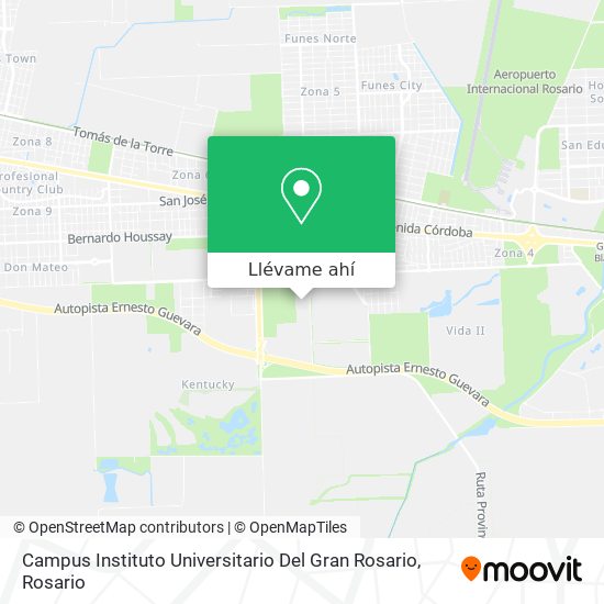 Mapa de Campus Instituto Universitario Del Gran Rosario