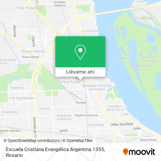 Mapa de Escuela Cristiana Evangélica Argentina 1355