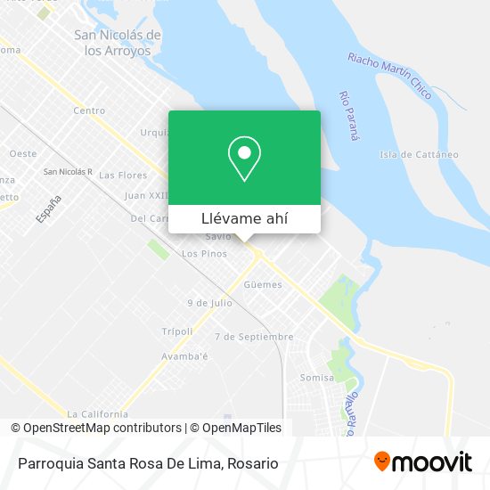 Mapa de Parroquia Santa Rosa De Lima