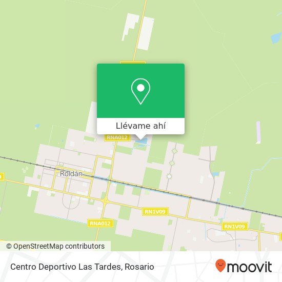 Mapa de Centro Deportivo Las Tardes