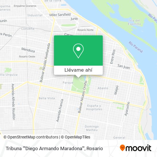 Mapa de Tribuna ""Diego Armando Maradona""