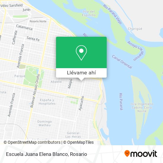 Mapa de Escuela Juana Elena Blanco