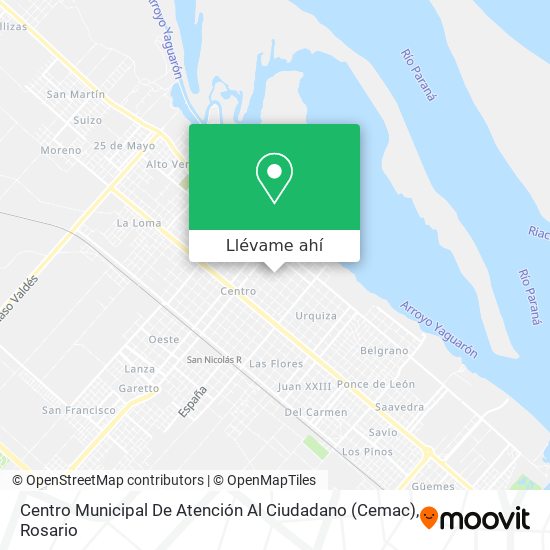 Mapa de Centro Municipal De Atención Al Ciudadano (Cemac)