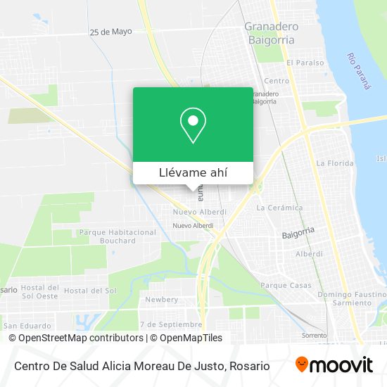 Mapa de Centro De Salud Alicia Moreau De Justo