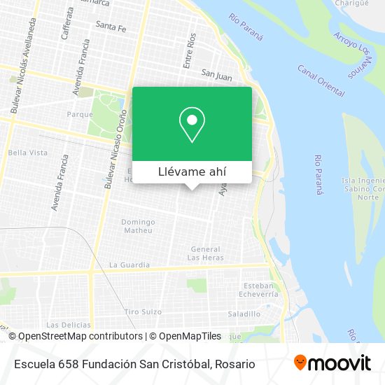 Mapa de Escuela 658 Fundación San Cristóbal