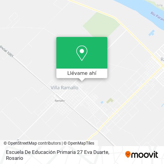 Mapa de Escuela De Educación Primaria 27 Eva Duarte