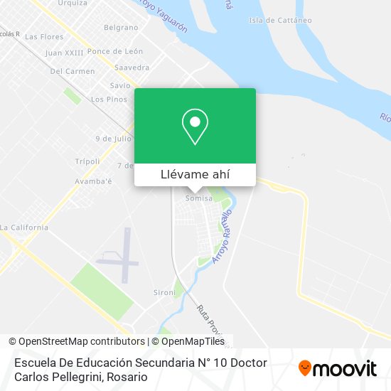 Mapa de Escuela De Educación Secundaria N° 10 Doctor Carlos Pellegrini