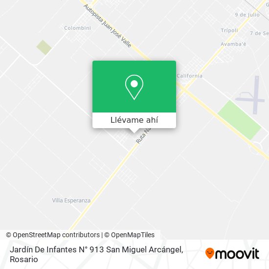 Mapa de Jardín De Infantes N° 913 San Miguel Arcángel