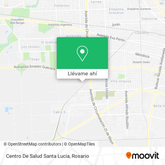 Mapa de Centro De Salud Santa Lucía