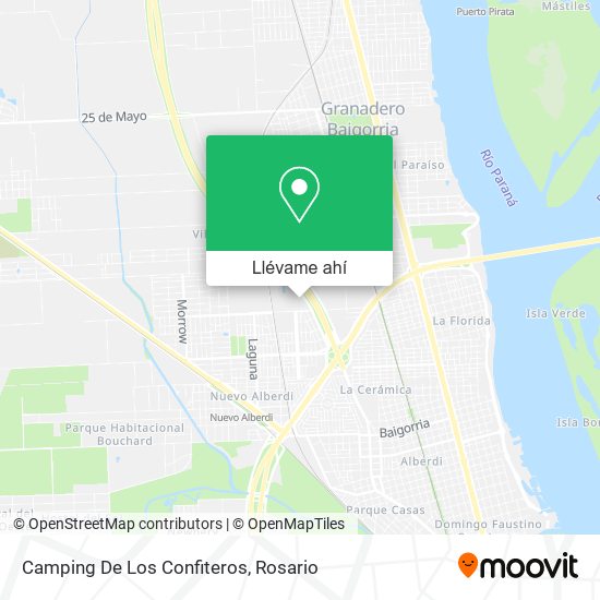 Mapa de Camping De Los Confiteros