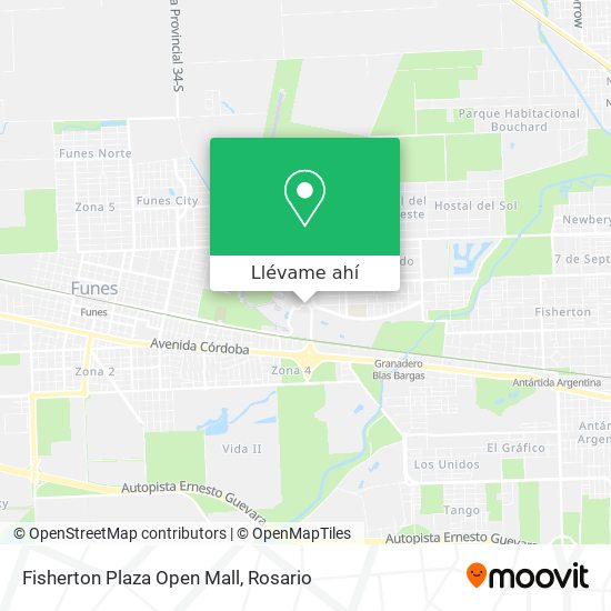 Mapa de Fisherton Plaza Open Mall