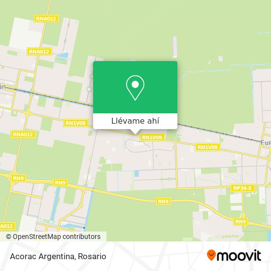 Mapa de Acorac Argentina