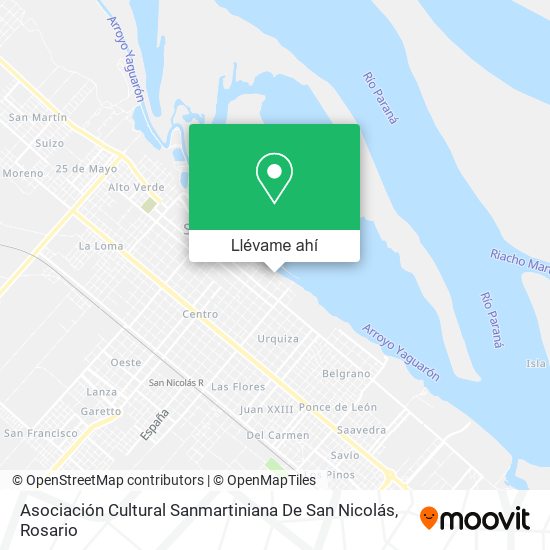 Mapa de Asociación Cultural Sanmartiniana De San Nicolás
