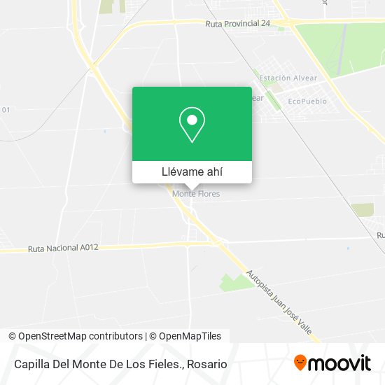 Mapa de Capilla Del Monte De Los Fieles.