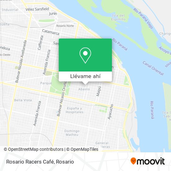 Mapa de Rosario Racers Café