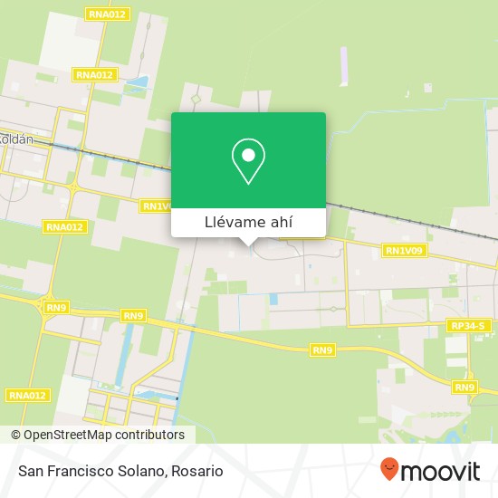 Mapa de San Francisco Solano