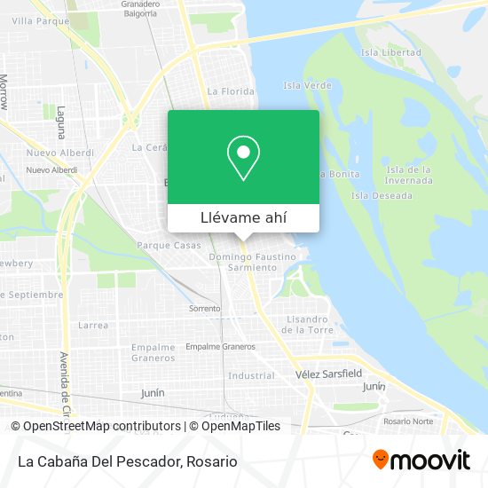 Cómo llegar a La Cabaña Del Pescador en Rosario en Colectivo?