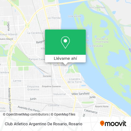 Mapa de Club Atletico Argentino De Rosario