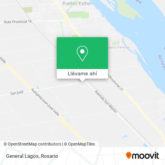 Mapa de General Lagos