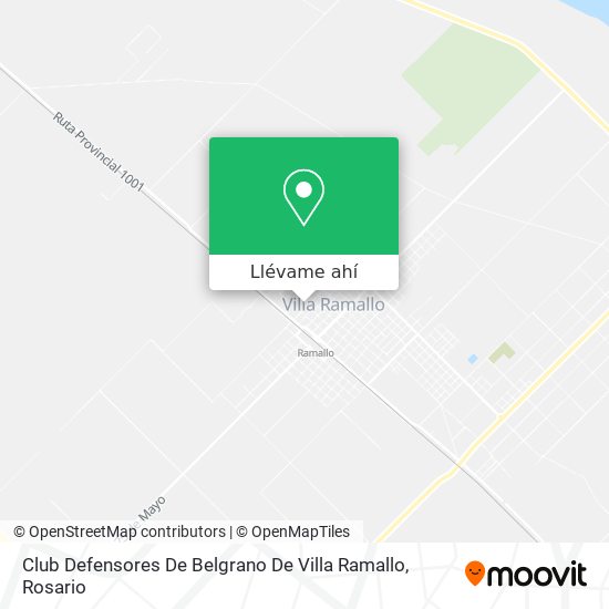 Mapa de Club Defensores De Belgrano De Villa Ramallo