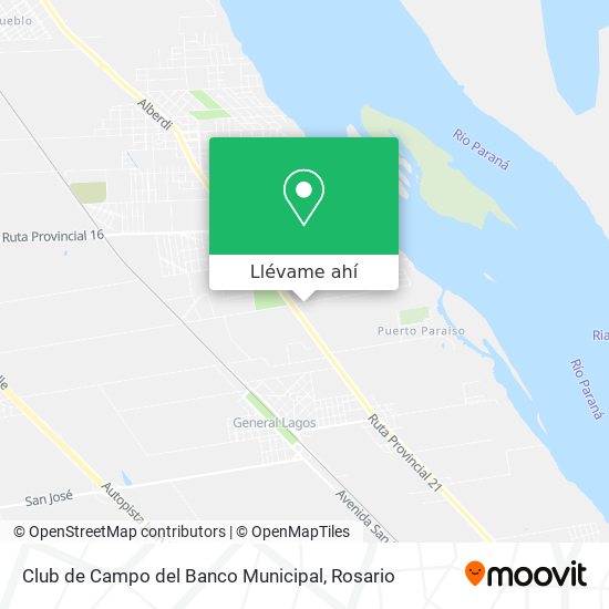 Mapa de Club de Campo del Banco Municipal