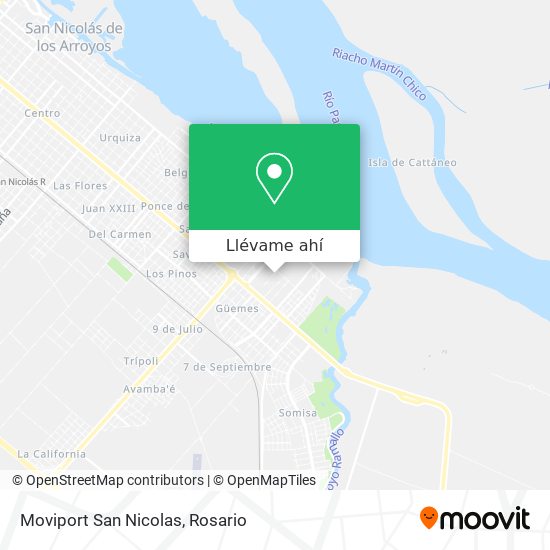 Mapa de Moviport San Nicolas