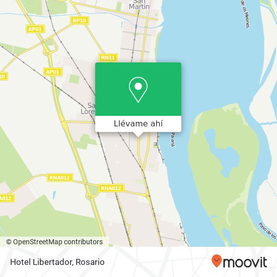 Mapa de Hotel Libertador