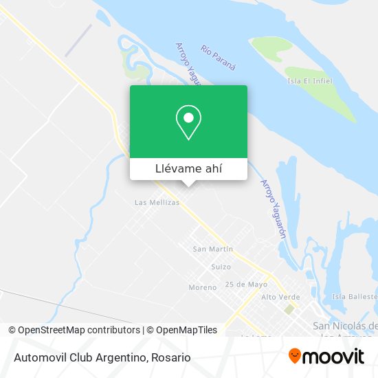 Mapa de Automovil Club Argentino