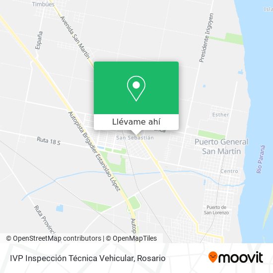Mapa de IVP Inspección Técnica Vehicular
