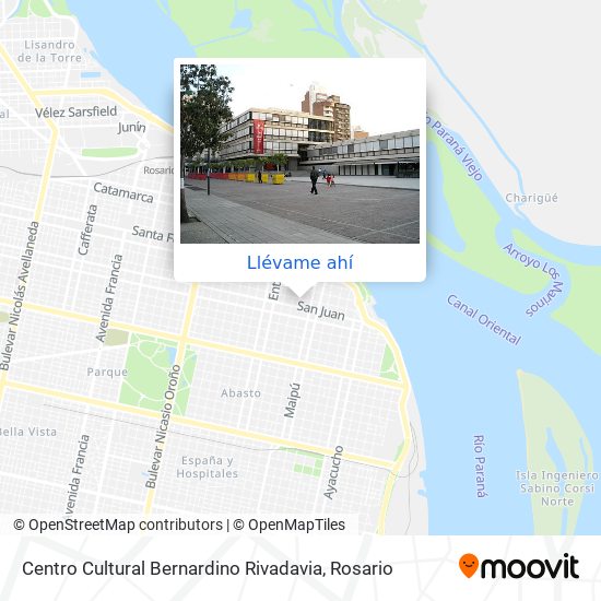 Mapa de Centro Cultural Bernardino Rivadavia