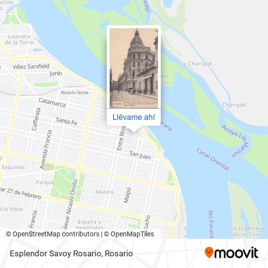 Mapa de Esplendor Savoy Rosario