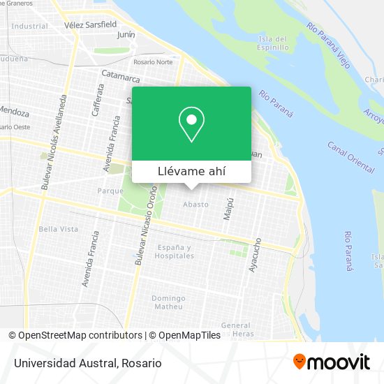 Mapa de Universidad Austral