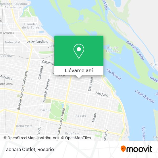 Mapa de Zohara Outlet