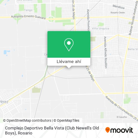 Mapa de Complejo Deportivo Bella Vista (Club Newell's Old Boys)