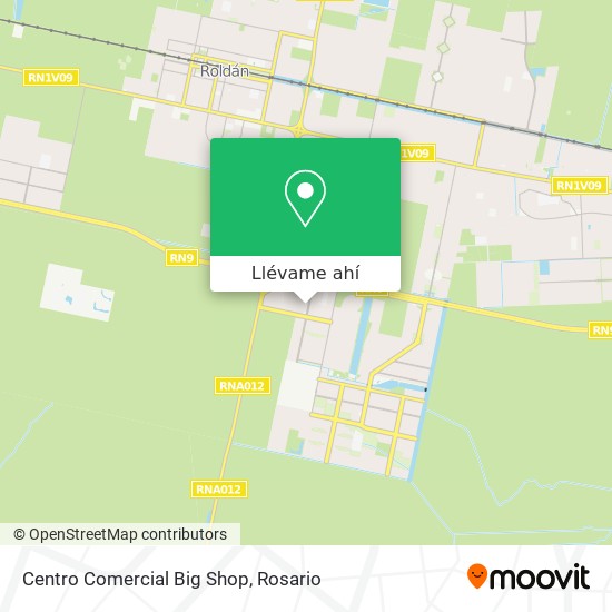 Mapa de Centro Comercial Big Shop