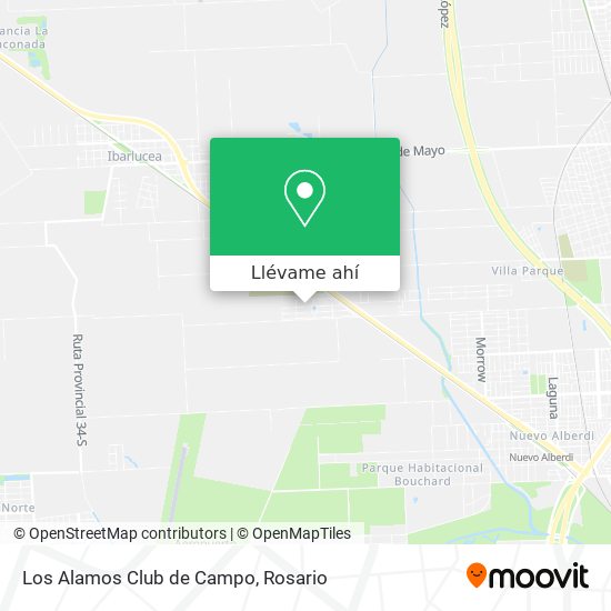 Mapa de Los Alamos Club de Campo