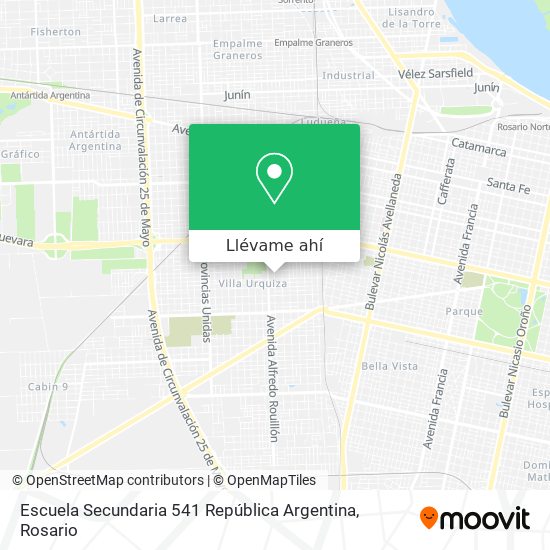 Mapa de Escuela Secundaria 541 República Argentina