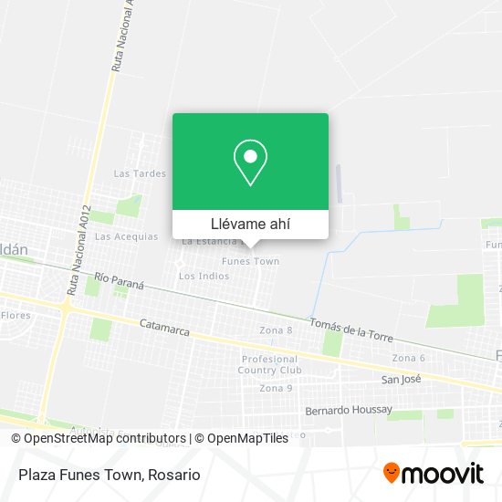 Mapa de Plaza Funes Town