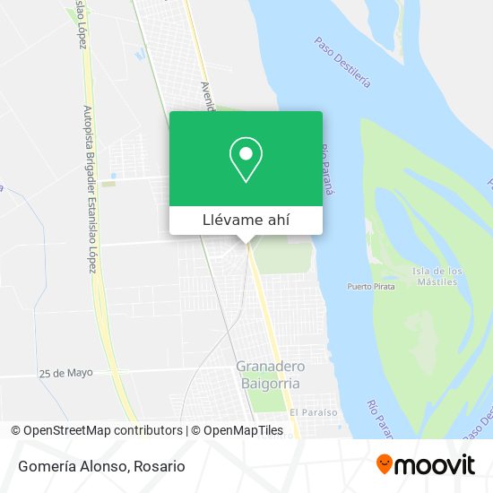 Mapa de Gomería Alonso