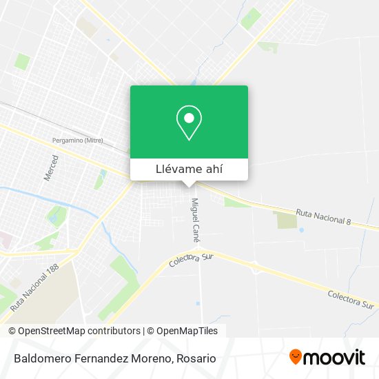 Mapa de Baldomero Fernandez Moreno