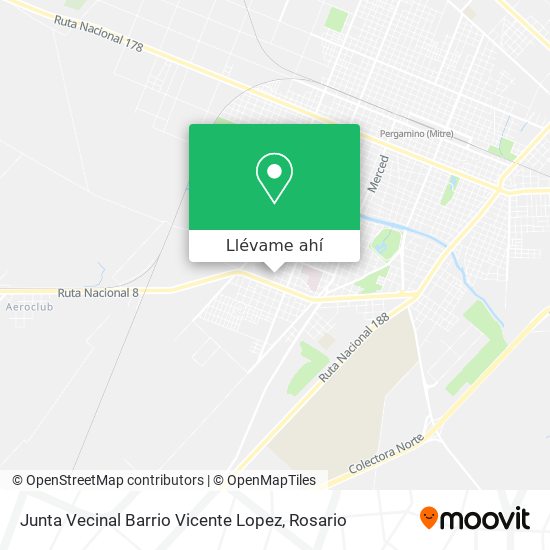 Mapa de Junta Vecinal Barrio Vicente Lopez